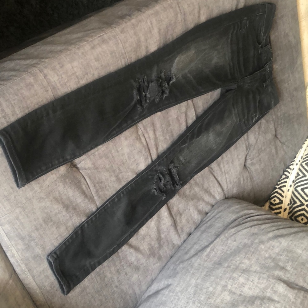 American Eagle, Black Denim Jegging, Size 00 Short